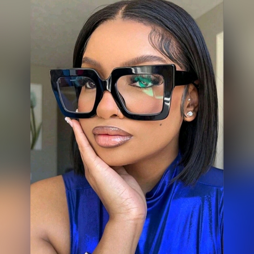 NEW Black Oversized Fashion Glasses